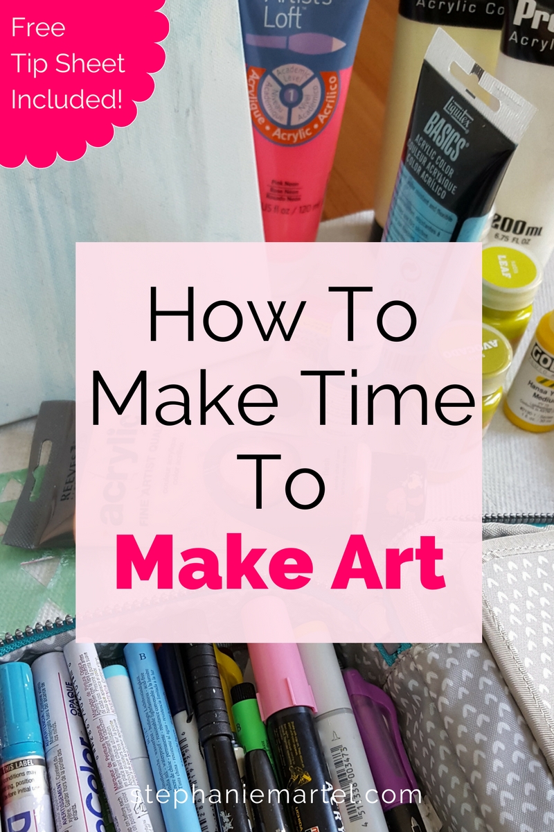 Click through to get 7 simple ways you can make time to make art. Because sometimes life can get in the way of doing even our most favorite things! Come on over :-)