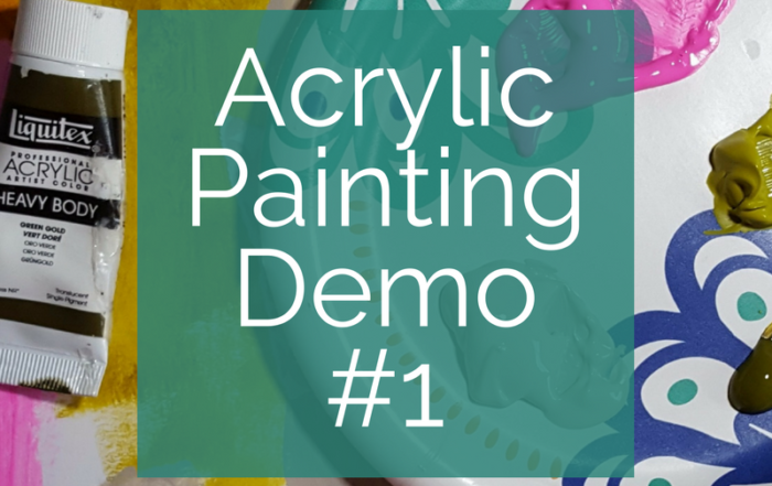 I made my first acrylic painting demonstration and it was so much fun! Short and sweet, click through to check it out.