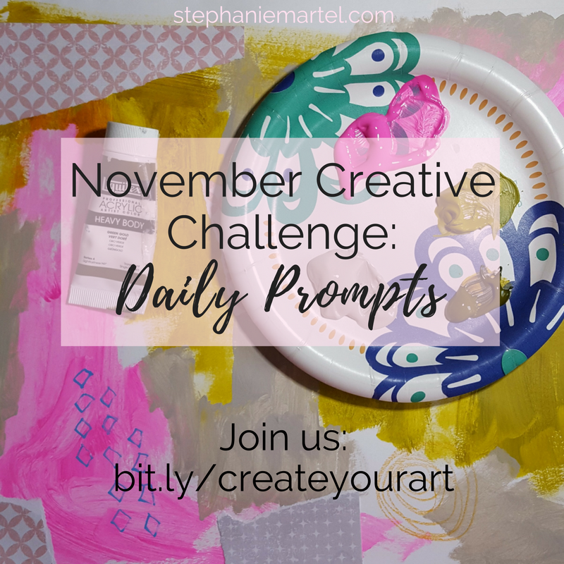 Join my free 2 week art challenge starting November 1st. Click through for more details!
